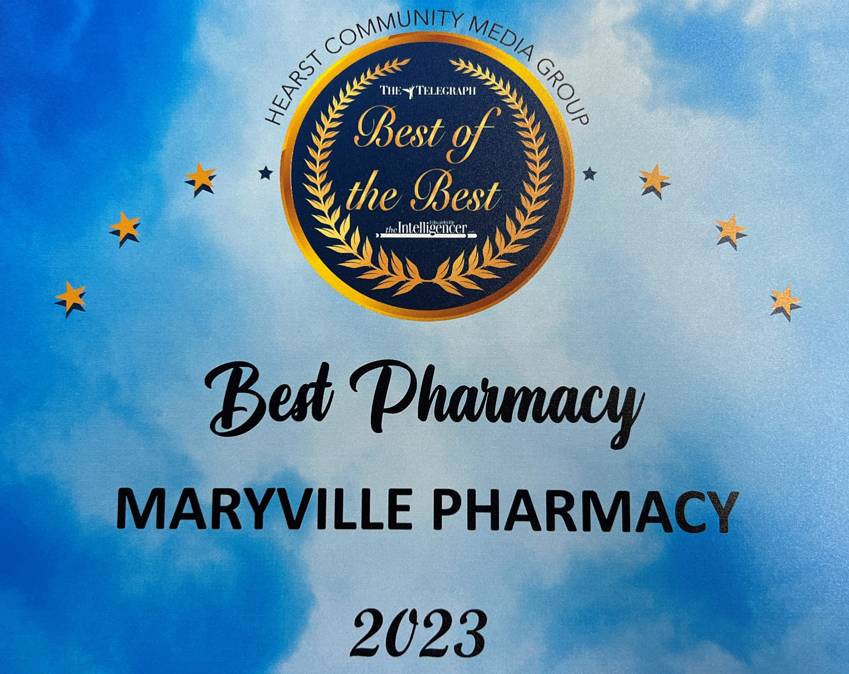 Maryville Pharmacy Winner of Alton Telegraph Best of Best Pharmacy